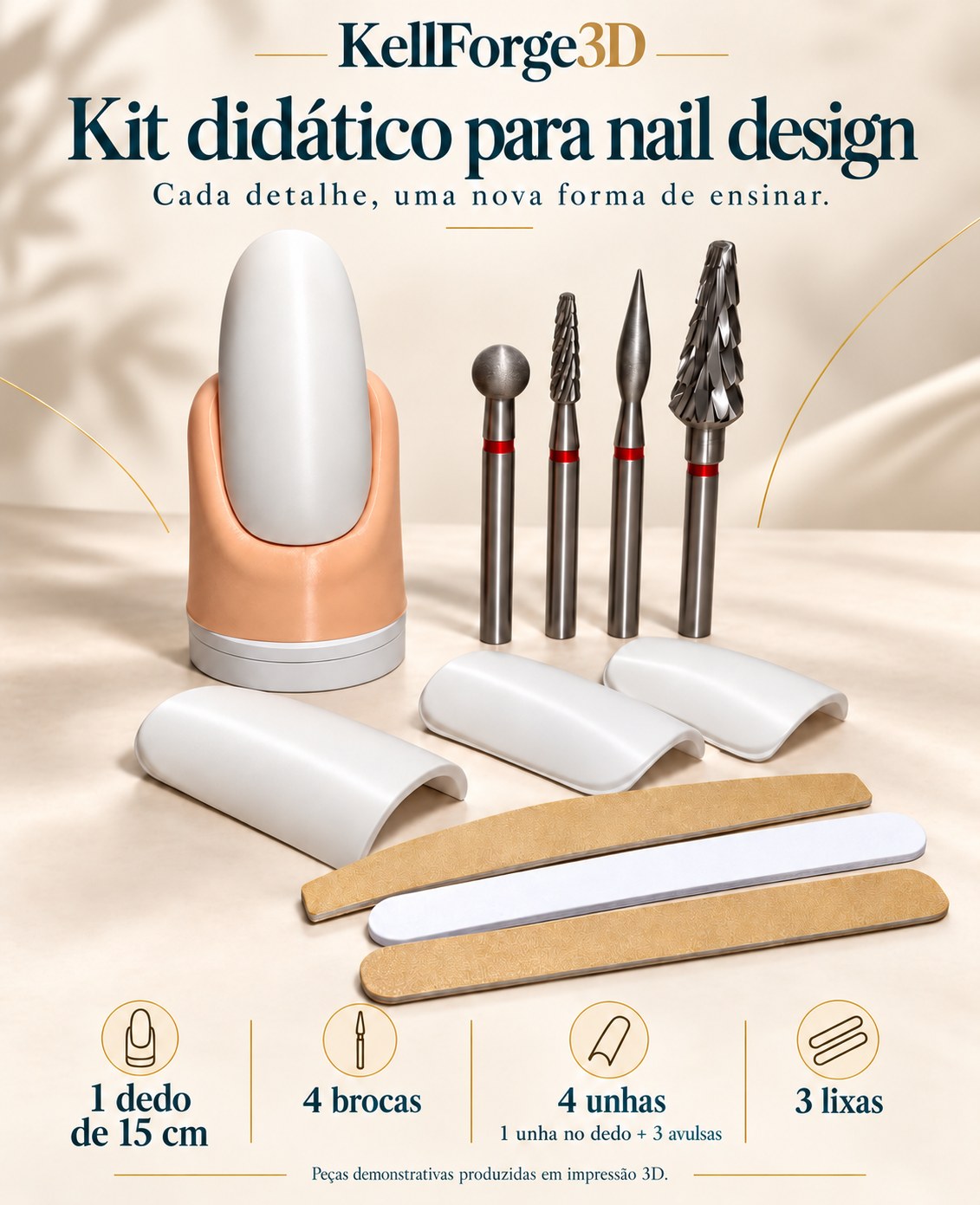 Kit Nail Master 3D KellForge — 15 cm
