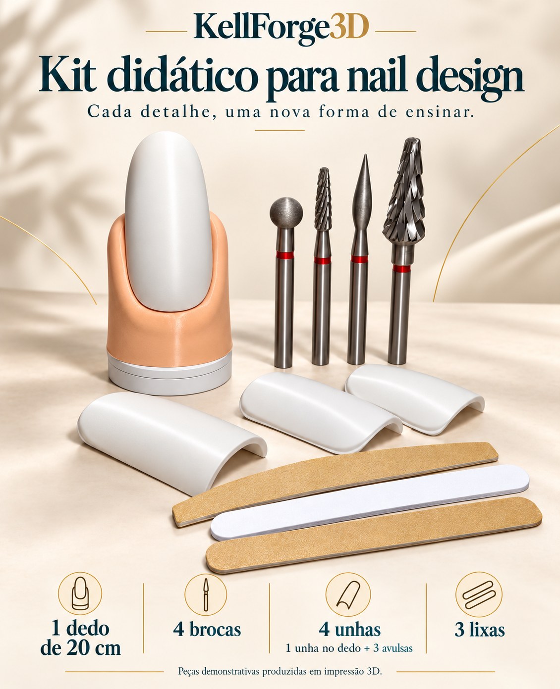 Kit Nail Master 3D KellForge — 20 cm