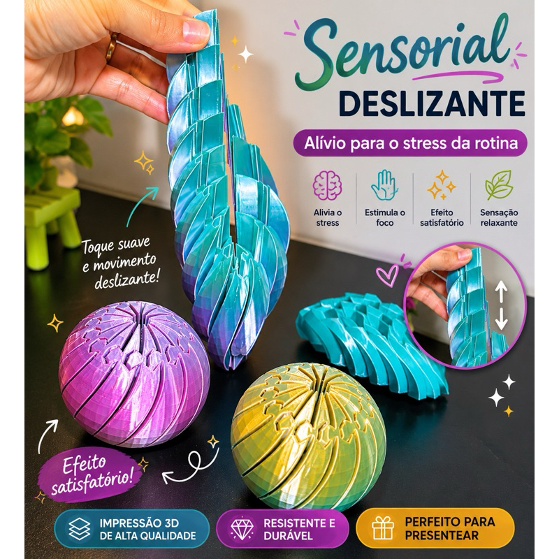 Esfera deslizante sensorial