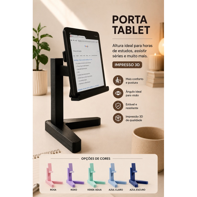 Suporte de mesa para tablet